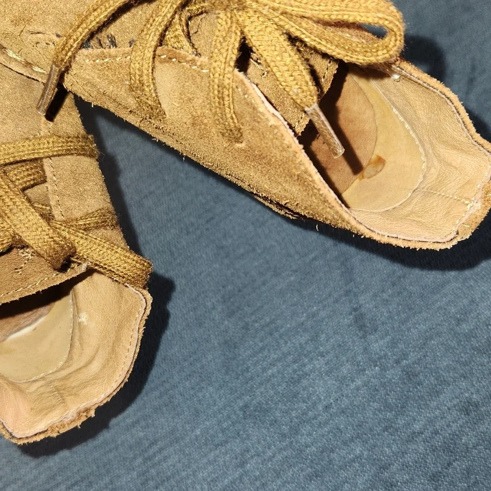 Ralph Lauren Tan Suede Kids Chukka Boots sz 10
